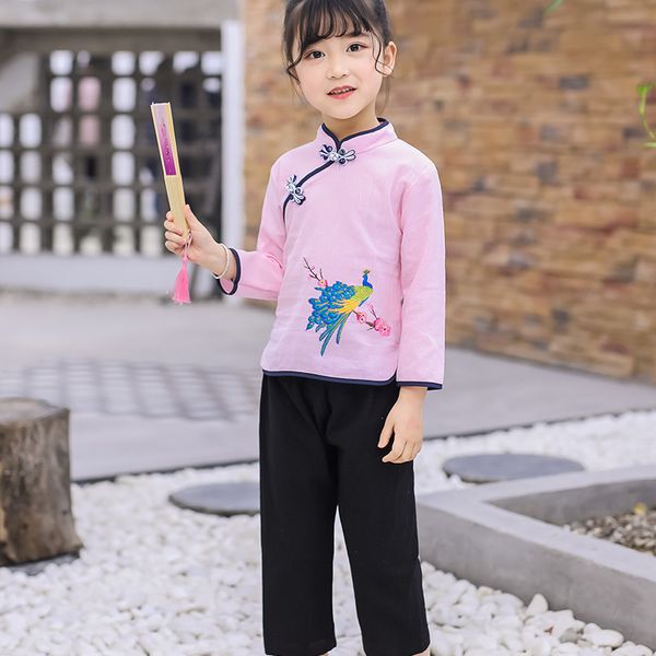ancient girls hanfu clothing chinese traditional tang suit cotton linen long sleeve kids children stage performance costume, Red
ancient girls hanfu clothing chinese traditional tang suit cotton linen long sleeve kids children stage performance costume, Red