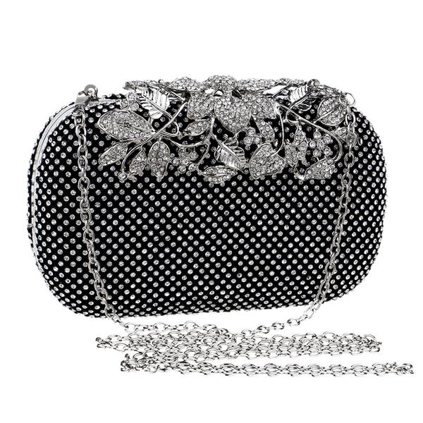 black flower decoration chain strap mini crossbody bags handbag evening party sparkly clutch purse shoulder envelope bag
black flower decoration chain strap mini crossbody bags handbag evening party sparkly clutch purse shoulder envelope bag