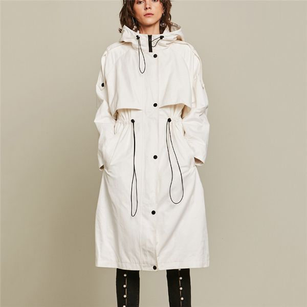 2019 spring autumn casual zipper long trench coats for women adjustable waist slim ladies trench windbreaker hooded white full sleeve fall, Tan;black
2019 spring autumn casual zipper long trench coats for women adjustable waist slim ladies trench windbreaker hooded white full sleeve fall, Tan;black
