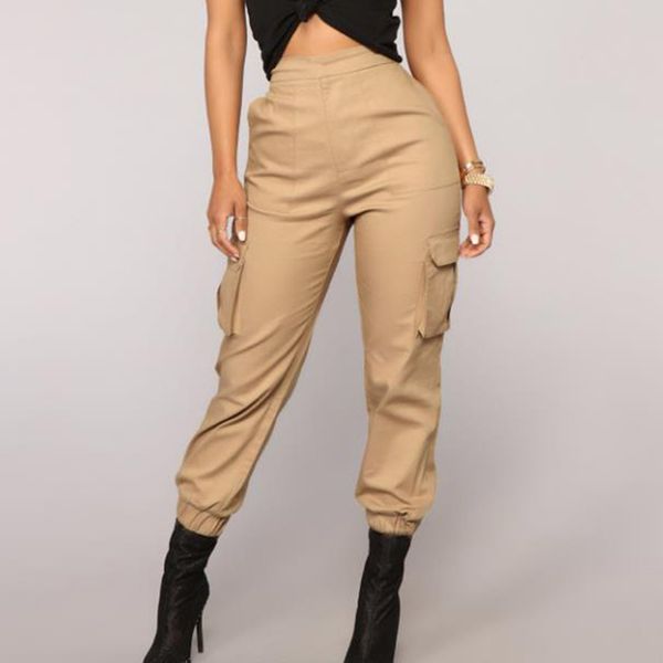 women harlan pants multi-pocket pants beaming overalls cargo casual solid color high waist pant women clother, Black;white
women harlan pants multi-pocket pants beaming overalls cargo casual solid color high waist pant women clother, Black;white