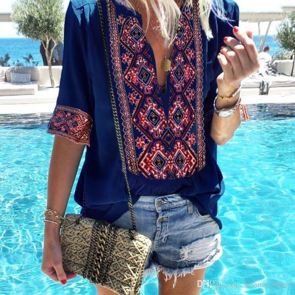 2019 новых женщин лета sexy сыпучие глубокий v с коротким рукавом сплошной цвет с коротким рукавом футболки ретро печати девочка рубаха удоб, White
2019 новых женщин лета sexy сыпучие глубокий v с коротким рукавом сплошной цвет с коротким рукавом футболки ретро печати девочка рубаха удоб, White