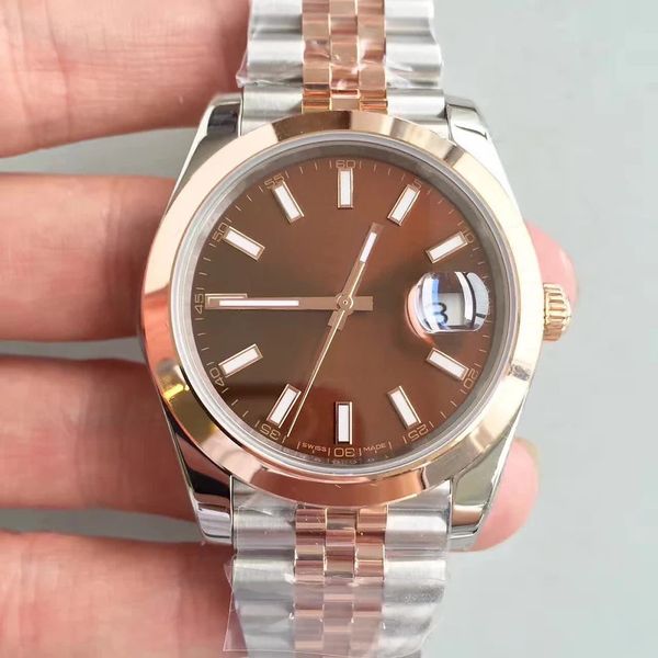 brown dial movement mechanical stainless watch 41mm steel men watches 2813 automatic btime men's datejust watches wristwatches designer, Slivery;brown
brown dial movement mechanical stainless watch 41mm steel men watches 2813 automatic btime men's datejust watches wristwatches designer, Slivery;brown