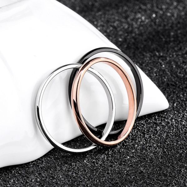 titanium steel ring rose gold ring anti-allergy smooth simple couples rings bijouterie for man or woman gift, Silver
titanium steel ring rose gold ring anti-allergy smooth simple couples rings bijouterie for man or woman gift, Silver