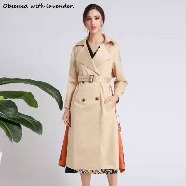 obsessed with lavender.new windbreaker silk stitching tail windbreaker, elegant atmosphere, female autumn and winter, Tan;black
obsessed with lavender.new windbreaker silk stitching tail windbreaker, elegant atmosphere, female autumn and winter, Tan;black