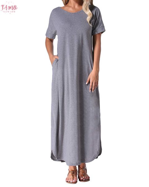 summer maxi long party bodycon платье 2019 женщины повседневная сыпучие solid sexy v образным вырезом с коротким рукавом сплит платье плюс р, Black;gray
summer maxi long party bodycon платье 2019 женщины повседневная сыпучие solid sexy v образным вырезом с коротким рукавом сплит платье плюс р, Black;gray
