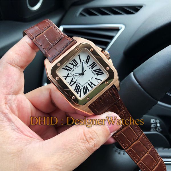 luxury fashion mens designer watches square 39mm rose gold 316l steel case automatic wristwatch brown leather strap montre de luxe, Slivery;brown
luxury fashion mens designer watches square 39mm rose gold 316l steel case automatic wristwatch brown leather strap montre de luxe, Slivery;brown