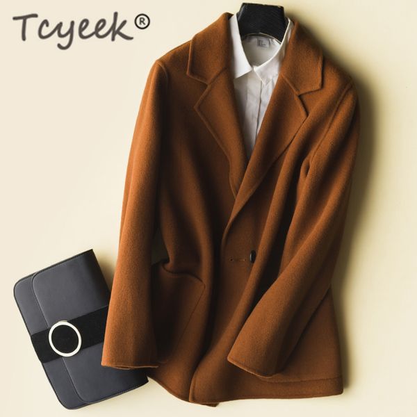 tcyeek 2019 korean 100% wool coat female spring double-sided cashmere jacket women outerwear winter coats woman abrigos zy1202, Black
tcyeek 2019 korean 100% wool coat female spring double-sided cashmere jacket women outerwear winter coats woman abrigos zy1202, Black