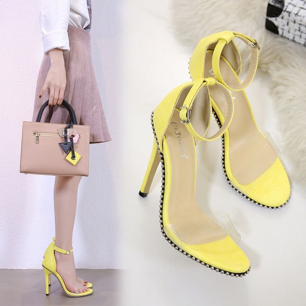 ultrahigh heels stilletto clear sandals women open toe metal studs gladiator sandalias ankle buckle round toe t-stage shoes 2020, Black
ultrahigh heels stilletto clear sandals women open toe metal studs gladiator sandalias ankle buckle round toe t-stage shoes 2020, Black