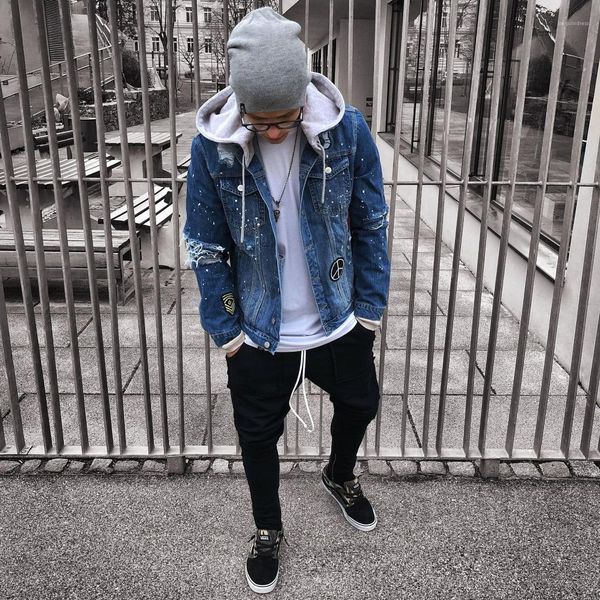 jackets ripped holes hiphop street casual jacket coats new mens fashion new spring denim, Black;brown
jackets ripped holes hiphop street casual jacket coats new mens fashion new spring denim, Black;brown