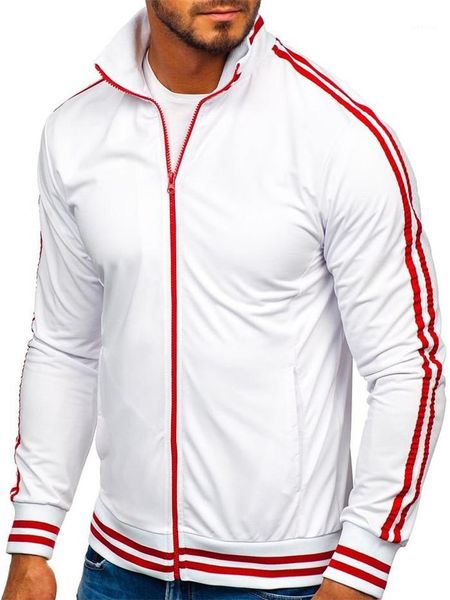 spring jackets man designer sports stand collar zipper fly all match males fashion casual coats mens striped panelled, Black;brown
spring jackets man designer sports stand collar zipper fly all match males fashion casual coats mens striped panelled, Black;brown