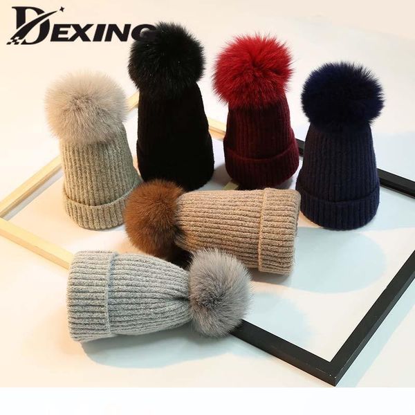 2019 новый pom pom fur winter hat для женщин мода твердая теплый уха защиты шляпы трикотажные шапочки cap толстая женщина cap, Blue;gray
2019 новый pom pom fur winter hat для женщин мода твердая теплый уха защиты шляпы трикотажные шапочки cap толстая женщина cap, Blue;gray