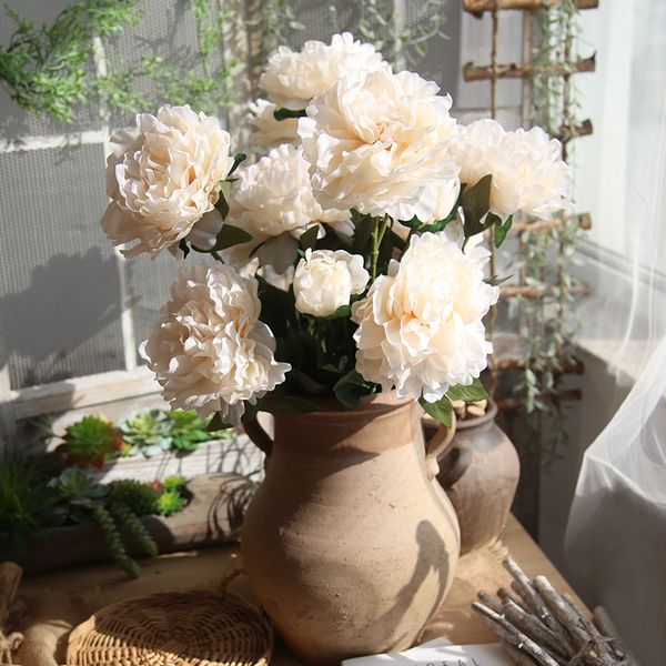 big size 3 heads european peony flower bouquet artificial silk flower rose bouquet wedding home party decoration fake
big size 3 heads european peony flower bouquet artificial silk flower rose bouquet wedding home party decoration fake