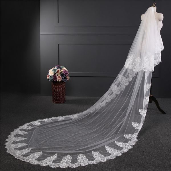 pure ivorylace appliques grass 3*1.5m long tail one-layer lace edge long train beautiful bridal veil for wedding dress, Black
pure ivorylace appliques grass 3*1.5m long tail one-layer lace edge long train beautiful bridal veil for wedding dress, Black