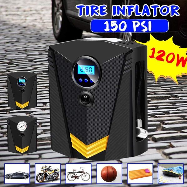 120w volt car portable air compressor pump digital tire inflator 150 psi auto air pump for car motorcycle led light tire
120w volt car portable air compressor pump digital tire inflator 150 psi auto air pump for car motorcycle led light tire