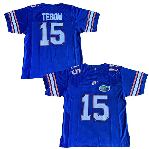 Florida Gator 15 Tim Tebow College Football Jersey Men Blue Free Shipping Stitched name and number
Florida Gator 15 Tim Tebow College Football Jersey Men Blue Free Shipping Stitched name and number