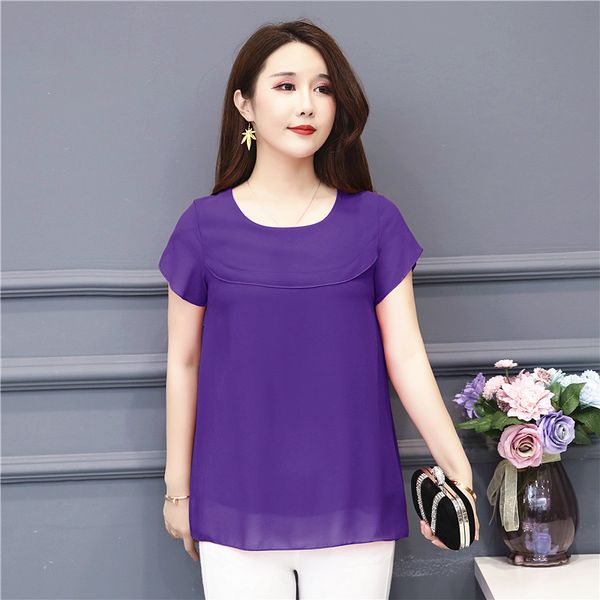 banerdanni new product women's blouse 2019 summer short sleeve chiffon shirt o-neck casual blouse plus size 5xl loose female top, White
banerdanni new product women's blouse 2019 summer short sleeve chiffon shirt o-neck casual blouse plus size 5xl loose female top, White