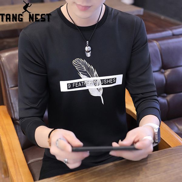 tangnest men's sweatshirt 2019 spring autumn printing men's casual slim round neck hoodie long-sleeve hooded male mww1552, Black
tangnest men's sweatshirt 2019 spring autumn printing men's casual slim round neck hoodie long-sleeve hooded male mww1552, Black