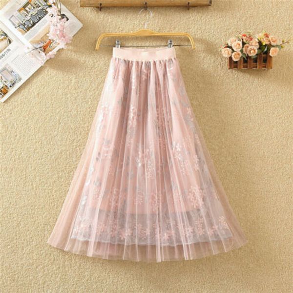 3 colors fashion women casual maxi elastic high waist summer mesh fairy princess pink sweet layers holiday sundress skirts, Black
3 colors fashion women casual maxi elastic high waist summer mesh fairy princess pink sweet layers holiday sundress skirts, Black