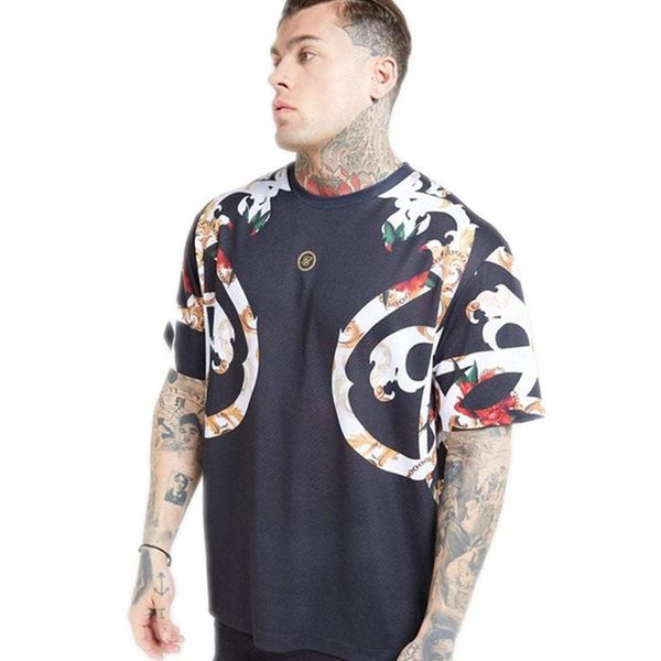 t shirt men sik silk streetwear hip hop floral man tshirt tee summer casual silm fitness clothing fashion mens t -shirt m-2xl, White;black
t shirt men sik silk streetwear hip hop floral man tshirt tee summer casual silm fitness clothing fashion mens t -shirt m-2xl, White;black
