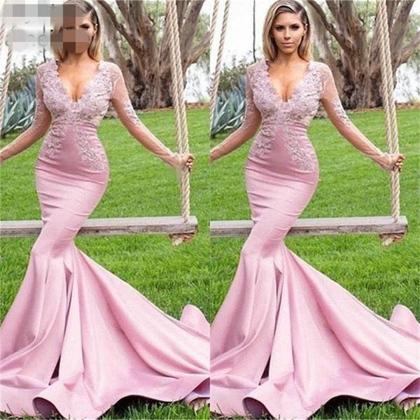 v-neck long sleeves mermaid prom dresses lace applique satin plus size evening gown for women v neck zipper back court train lace, Black;red
v-neck long sleeves mermaid prom dresses lace applique satin plus size evening gown for women v neck zipper back court train lace, Black;red