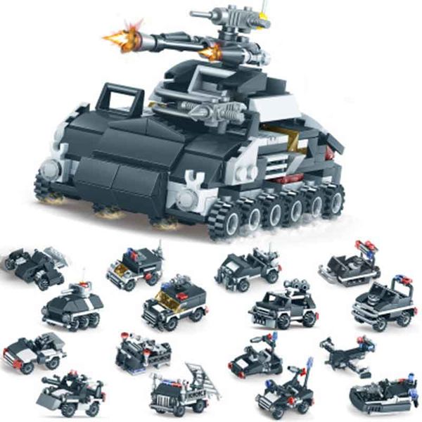 8 in 1 model city project armour building blocks children's toys assembled building blocks action figuretoys car ing
8 in 1 model city project armour building blocks children's toys assembled building blocks action figuretoys car ing