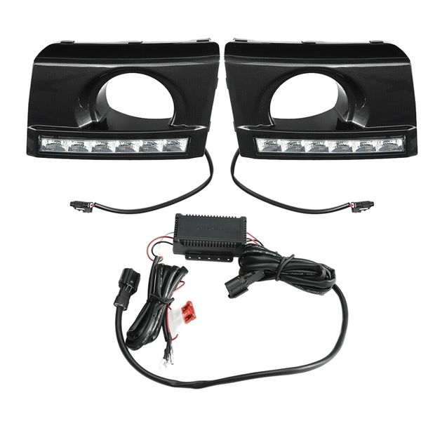 1 pair car daytime running light drl led daylight fog lamp cover for tucson 2005-2009
1 pair car daytime running light drl led daylight fog lamp cover for tucson 2005-2009