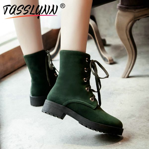 tasslynn 2019 winter boots women boots round toe short plush women woman shoes slip on square med heels ankle 34-43, Black
tasslynn 2019 winter boots women boots round toe short plush women woman shoes slip on square med heels ankle 34-43, Black
