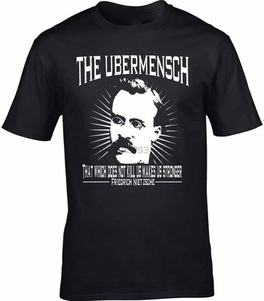 friedrich nietzsche men t-shirt philosophy the ubermensch what doesnt kill homme plus size tee shirt, White;black
friedrich nietzsche men t-shirt philosophy the ubermensch what doesnt kill homme plus size tee shirt, White;black