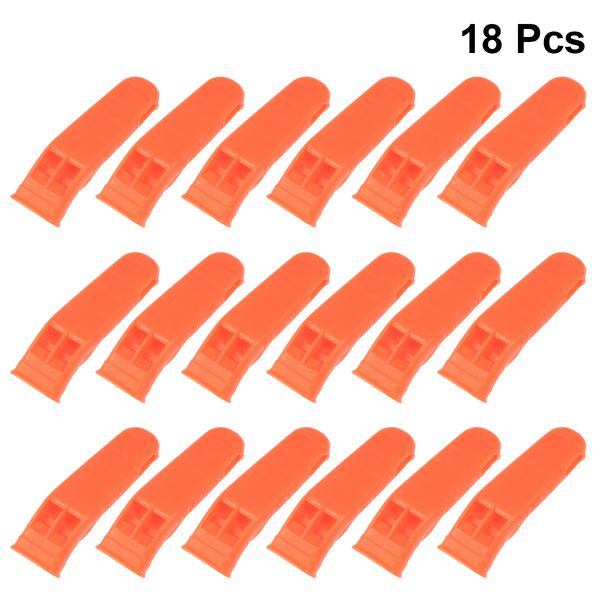 18pcs coach referee clip whistle football basketball sports whistle training survival emergency whistle for outdoor (orange
18pcs coach referee clip whistle football basketball sports whistle training survival emergency whistle for outdoor (orange