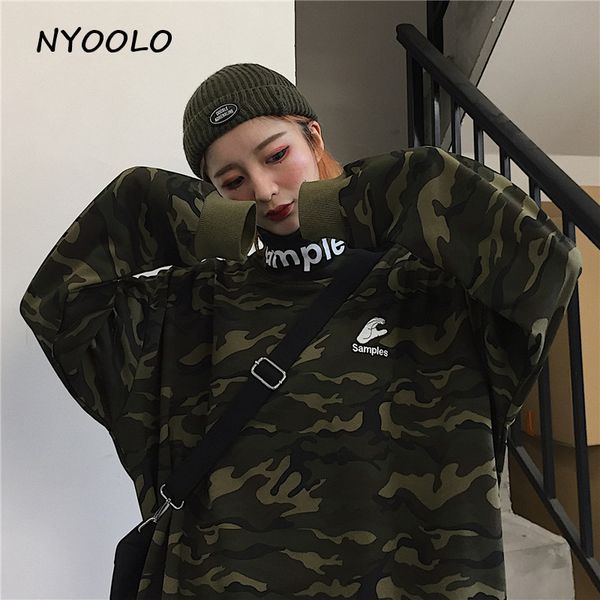 nyoolo harajuku камуфляж письма уличной печати теплые флисовые толстовки осень зима водолазку пуловеры фуфайка женщин мужчин, Black
nyoolo harajuku камуфляж письма уличной печати теплые флисовые толстовки осень зима водолазку пуловеры фуфайка женщин мужчин, Black