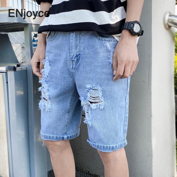 men's jeans 2021 summer classic shorts fashion casual ripped holes elastic regular fit denim short pant male black blue
men's jeans 2021 summer classic shorts fashion casual ripped holes elastic regular fit denim short pant male black blue