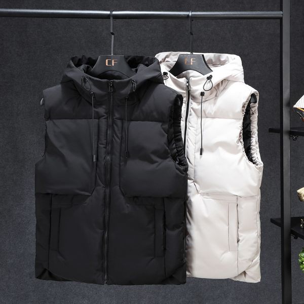 plus size 7xl 6xl 5xl xxxxl hoodie vest for men winter warm thick casual windbreaker sleeveless jacket male classic waistcoat, Black;white
plus size 7xl 6xl 5xl xxxxl hoodie vest for men winter warm thick casual windbreaker sleeveless jacket male classic waistcoat, Black;white