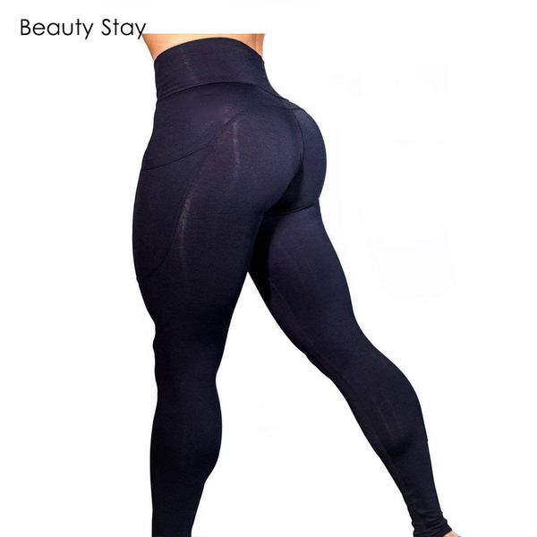 beauty stay women leggings solid color high waist pocket workout push up fitness patchwork sportswear stretchy pants, Black
beauty stay women leggings solid color high waist pocket workout push up fitness patchwork sportswear stretchy pants, Black