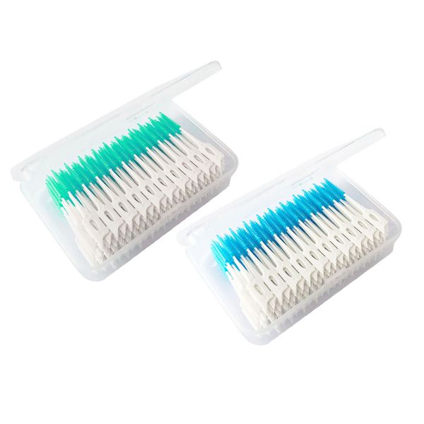320pieces soft silicone interdental brushes hygiene tooth brush 
320pieces soft silicone interdental brushes hygiene tooth brush