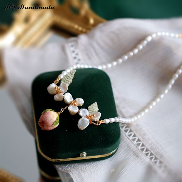 hj handmade unique natural baroque pearl epoxy dried rose flower vintage chokers necklaces fashion jewelry accessories women, Golden;silver
hj handmade unique natural baroque pearl epoxy dried rose flower vintage chokers necklaces fashion jewelry accessories women, Golden;silver