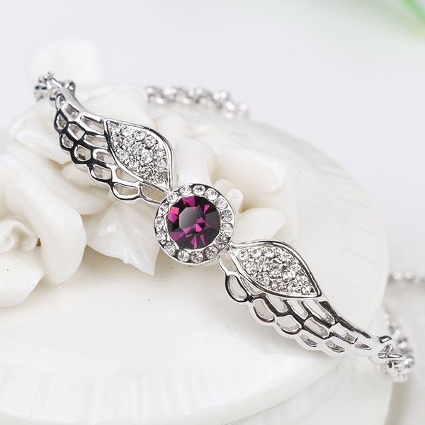 newly women lady bracelet chain angel wing jewelry gift decoration charm for party do99, Black
newly women lady bracelet chain angel wing jewelry gift decoration charm for party do99, Black