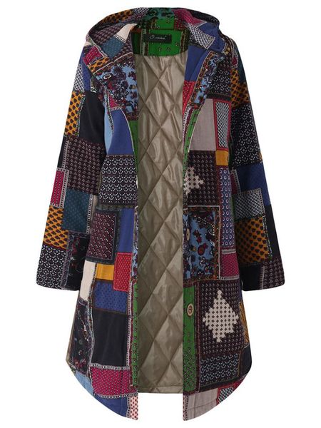 women winter warm 2019 hooded thicken vintage long button vintage fleece plus size parkas jacket ladies coat casaco 5xl, Black
women winter warm 2019 hooded thicken vintage long button vintage fleece plus size parkas jacket ladies coat casaco 5xl, Black