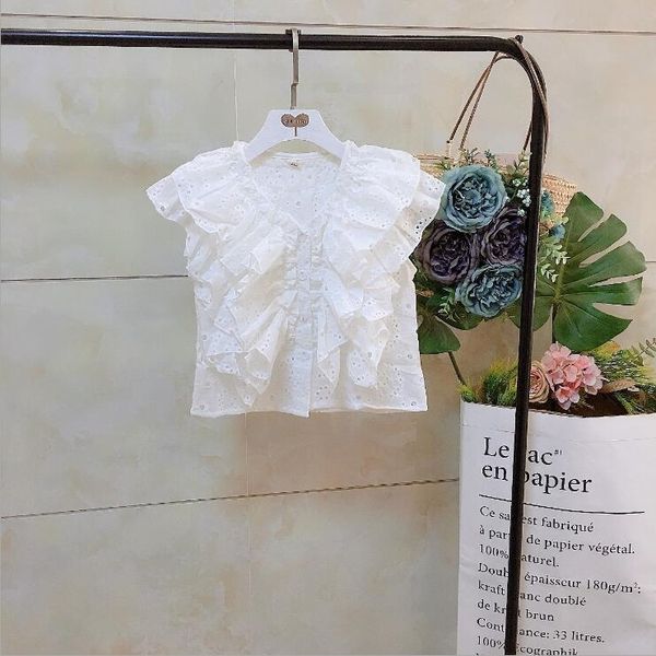 2020 korean style girls ruffles shirt fashion summer cotton girls blouse 3-8t f121, White;black
2020 korean style girls ruffles shirt fashion summer cotton girls blouse 3-8t f121, White;black