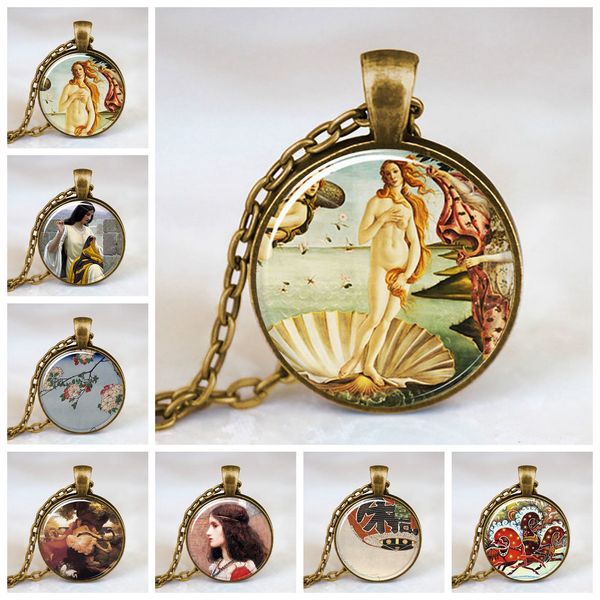 klimt's painting necklace juliet adam artwork antique bronze chain statement handmade necklace for women girl gift, Silver
klimt's painting necklace juliet adam artwork antique bronze chain statement handmade necklace for women girl gift, Silver