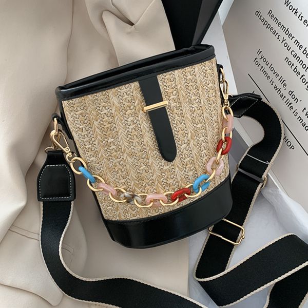2020 summer pu leather patchwork straw female bucket handbags lady's purses and handbag shoulder bag wide strap women's handbag
2020 summer pu leather patchwork straw female bucket handbags lady's purses and handbag shoulder bag wide strap women's handbag