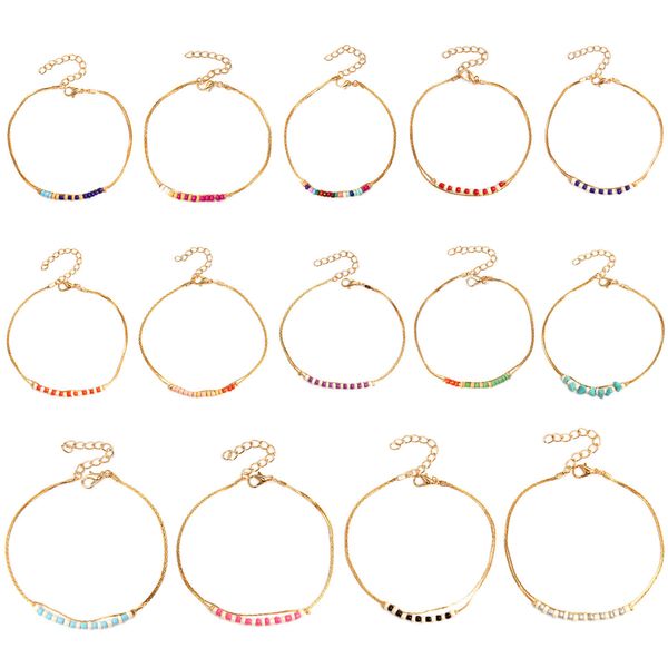 2020 beaded hand-threaded rice pearl beach anklet women's fashion simple double alloy foot ornaments feetanklet ornaments women's, Red;blue
2020 beaded hand-threaded rice pearl beach anklet women's fashion simple double alloy foot ornaments feetanklet ornaments women's, Red;blue