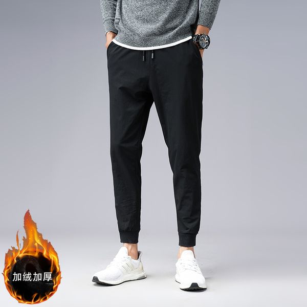 thicken velvet 2019 autumn men casual straight ankle-length pants waist drawstring jogging sweatpants plus size m-5xl y1993, Black
thicken velvet 2019 autumn men casual straight ankle-length pants waist drawstring jogging sweatpants plus size m-5xl y1993, Black