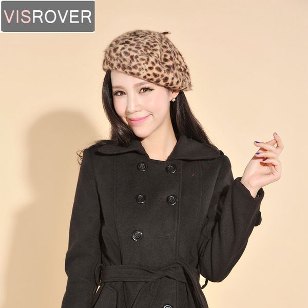 visrover 2018 new leopard print women winter berets animal print vintage chic girl baret faux fur beret knitted hats, Blue;gray
visrover 2018 new leopard print women winter berets animal print vintage chic girl baret faux fur beret knitted hats, Blue;gray