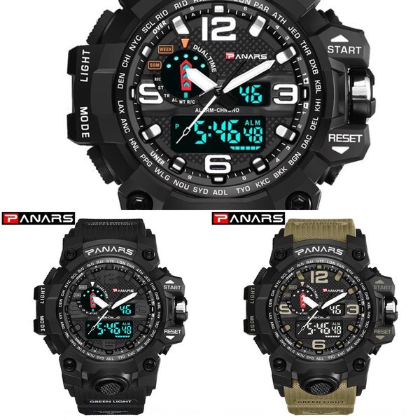 parnex multi-functional outdoor men's electronic double pointer student running electronic watch sports watch, Blue
parnex multi-functional outdoor men's electronic double pointer student running electronic watch sports watch, Blue