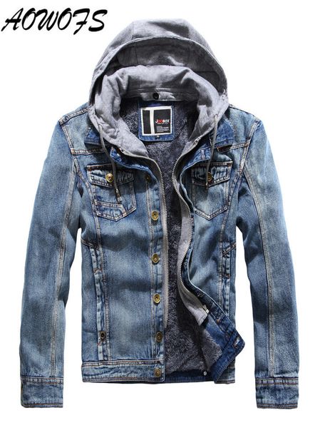 brand new denim jacket men clothing jean hooded coat men casual jacket outwear with fur collar wool thick hoodies plus size, Black
brand new denim jacket men clothing jean hooded coat men casual jacket outwear with fur collar wool thick hoodies plus size, Black