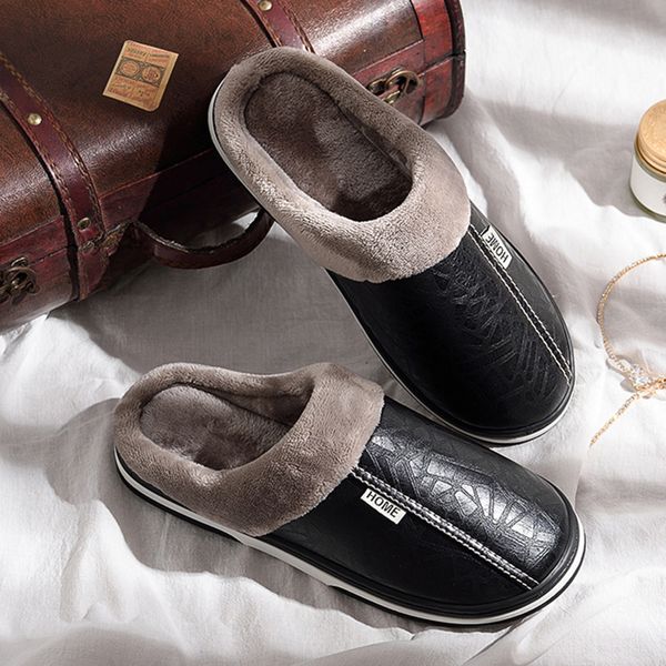winter leather slippers men shoes non slip waterproof warm winter home indoor shoes male plus size 48 high quality, Black
winter leather slippers men shoes non slip waterproof warm winter home indoor shoes male plus size 48 high quality, Black
