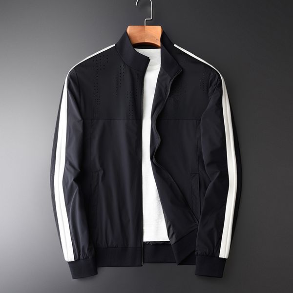 men's jackets spring and autumn sleeve contrast color hight qulity fashion thin casual slim fit stand collar jcaket m-4xl, Black;brown
men's jackets spring and autumn sleeve contrast color hight qulity fashion thin casual slim fit stand collar jcaket m-4xl, Black;brown