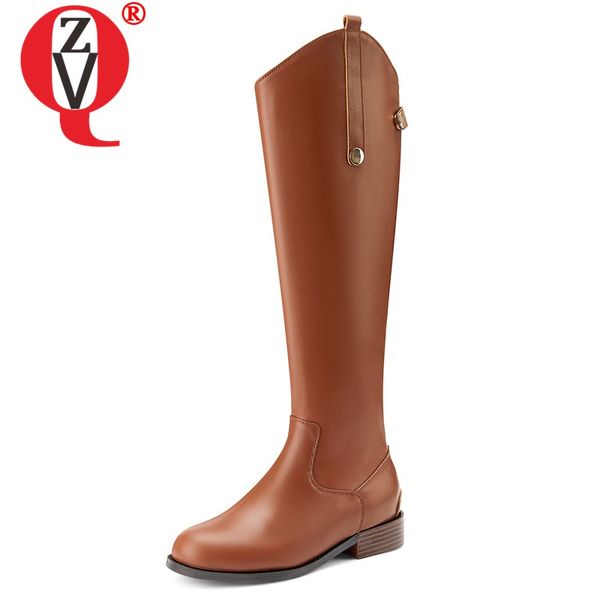 zvq 2019 winter new fashion knee high boots outside comfortable low heels round toe genuine leather women shoes drop shipping, Black
zvq 2019 winter new fashion knee high boots outside comfortable low heels round toe genuine leather women shoes drop shipping, Black