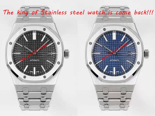 2 styles luxury mens watches royal oak 15400 15407 15500 15202 miyota 9015 automatic movement stainless steel waterproof 100m, Slivery;brown
2 styles luxury mens watches royal oak 15400 15407 15500 15202 miyota 9015 automatic movement stainless steel waterproof 100m, Slivery;brown