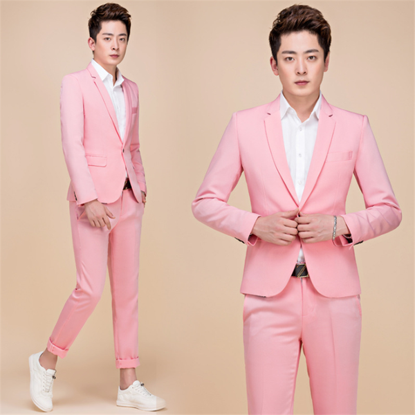 men's suits & blazers 2021 style slim fit men suit for wedding plus size 5xl yellow pink green blue purple jacket and pants tuxedos, White;black
men's suits & blazers 2021 style slim fit men suit for wedding plus size 5xl yellow pink green blue purple jacket and pants tuxedos, White;black